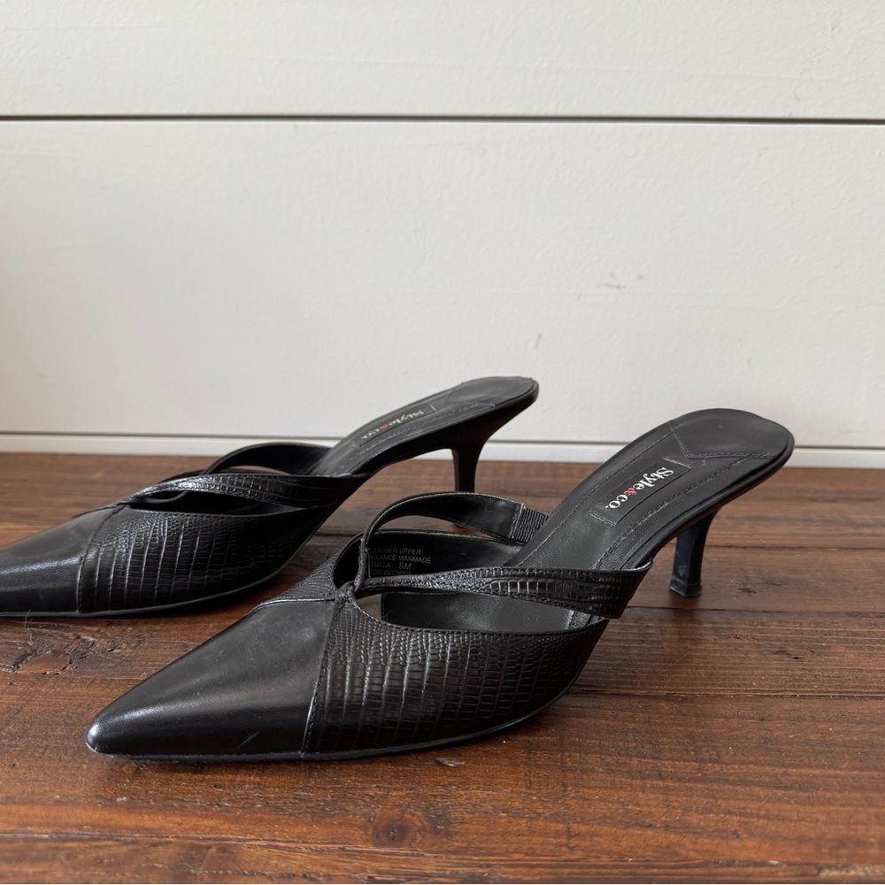 Style & Co. Black Pointed-Toe Heels